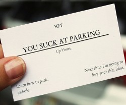 awesomeshityoucanbuy:  You Suck At Parking Business CardsPerform
