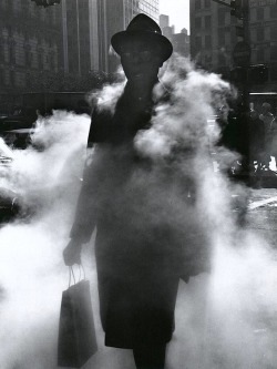 chnela:    Arthur Tress - Man in Steam, New York, 1968  