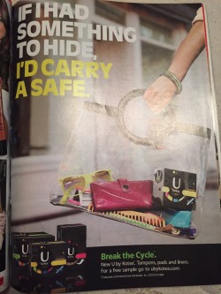 radicalrascality:  This ad! Yes! “Ew tampons” shut your bitch