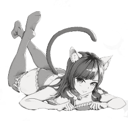 marc-sama:  Transparent Neko Girl 