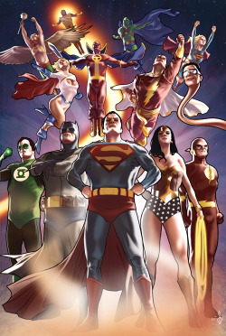 superheroes-or-whatever:  The Justice League by benttibisson