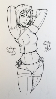 callmepo: Late night / really early morning doodle of Korra in