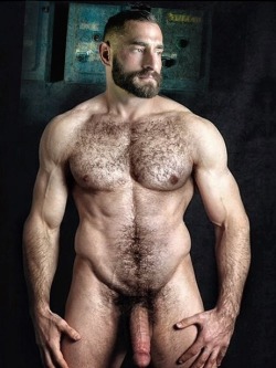 Handsome, hairy, great looking pecs, and an impressive thick