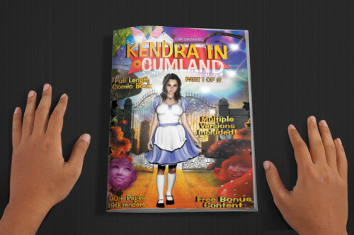 Loki’s Kendra In Cumland part 1 of 2, a xxx take off of Lewis Carroll’s Alice In Wonderland staring Paige Sprite & Friends!  96 full color comicbook pages plus a 398 page non text pinup magazine version plus more bonus materials! http://ww