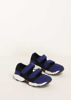 sariwabuko:  Marni Blue Sneaker/Lemon Platform Sandal