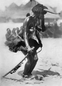 Dancing girl from Guinea-Bissau. Via Collection of Old Photos.