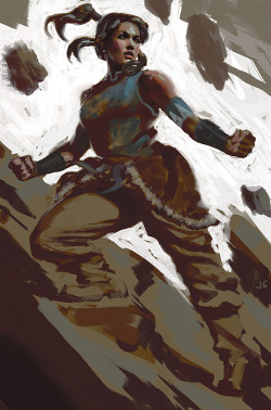 meficrow:  Korra by dustsplat  