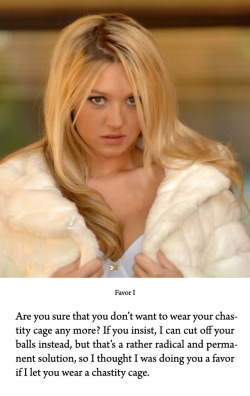 Alison Angel as a Venus in furs.“…strike, dear mistress,