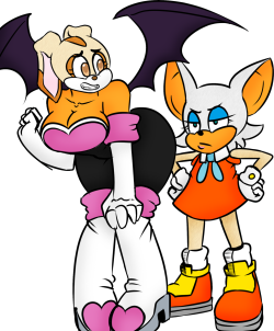 mattmiles1995:  Matt and Nat Sonic Swap: Cream and Rouge by MattMiles