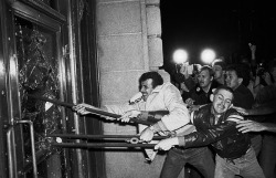 historicaltimes:  Gay men smash the windows of San Francisco