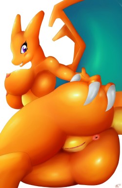 lucariofan97:  Female Charizard by request 