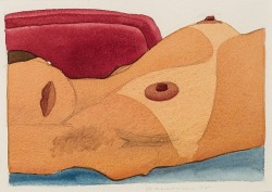 merepictures:  Tom Wesselmann, Kate, 1975, Acrylic and pencil