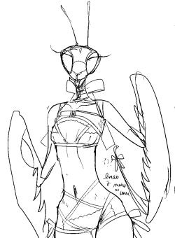 I found this adorable mantis girl in the image files i saved