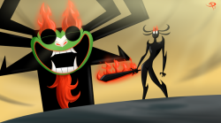 chillguydraws:   A True Daughter of Aku One more screenshot redraw