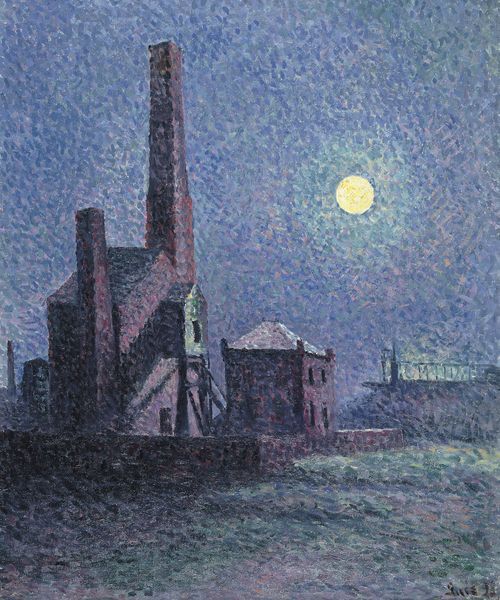 Maximilien Luce - Factory in the Moonlight, 1898 Nudes &