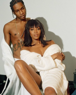 hypebeast:  @asaprocky and the beautiful @iamnaomicampbell for