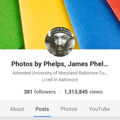 1.3 MILLION. Views on my google plus page!! That’s crazy!!!!! Whew!! Exposure !! #photosbyphelps