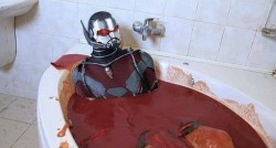 benkinsky:  fakehistory: Ant-man bathing in hot sauce for bonus