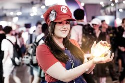 Genderbent Mario - Fireball! by Samii-Doll 