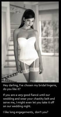  Hey darling, I’ve chosen my bridal lingerie, do you like it?