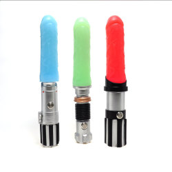 LIGHT UP STAR WARS DILDOS Who wants to buy me the green one