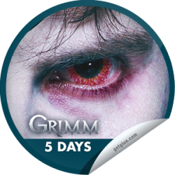      I just unlocked the Grimm Season 3 Premiere: 5 Days sticker
