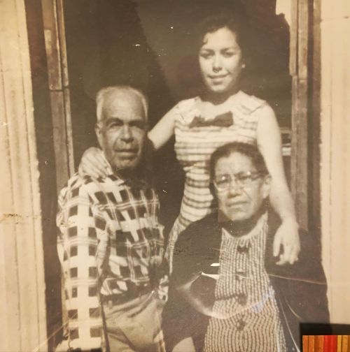 My mother and her parents, my grandparents. Garcia-Garcia #garcia