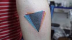 #tattoo #tatuaje #tatu #triangle #triangulo #colores #colors
