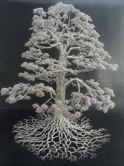 crossconnectmag:  Wire Tree Sculptures by Clive Maddison The