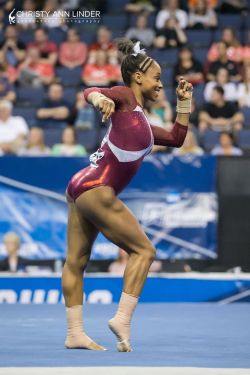 usagymnastics: Aja Sims (Alabama) 2017 NCAA Championships: Semifinal