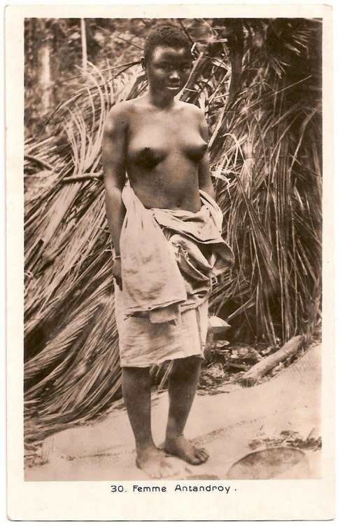 Madagascan Antandroy woman, via eBay.