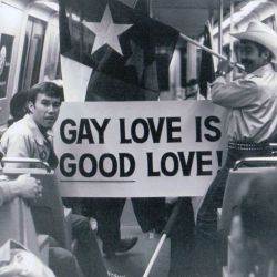 lgbt-history-archive:“GAY LOVE IS GOOD LOVE,” members of