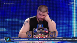 lambchopviking:kevin owens looking completely over it; a summary