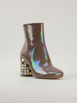sagittairy: Maison Martin Margiela iridescent ankle boots {x}