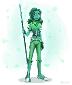 Here’s Emerald, another gemsona developed and commissioned