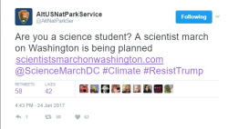 jumpingjacktrash:   kathygaelepersonal:   GUYShttps://twitter.com/AltNatParkSer/status/824054953404669953http://www.scientistsmarchonwashington.com/THE