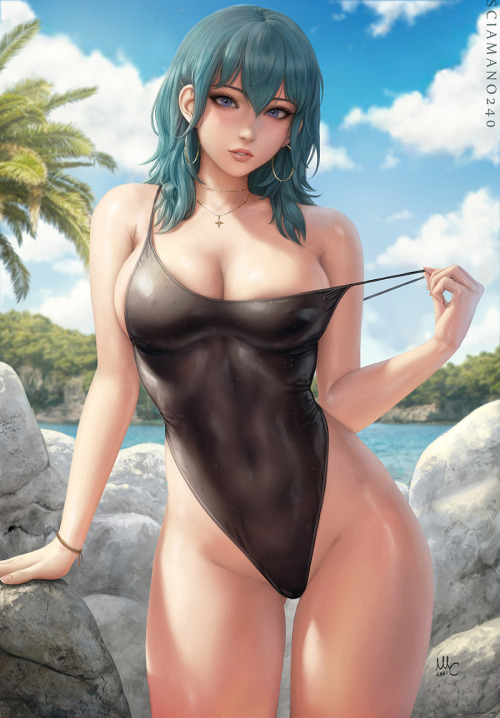sciamano240:  Byleth from Fire Emblem wearing a swimsuit, from