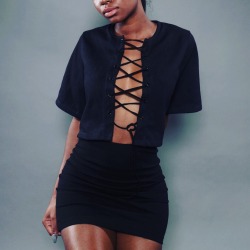 brianashanee:  Shop the laced crop Bae www.shopmatte.com