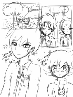 trubbishbiee:  VOLTAICSHIPPING COMIC WIP!  I’ve only fully