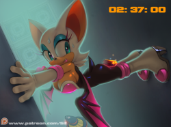 siffers: Rouge in Security Hall from Sonic Adventure 2 <3 
