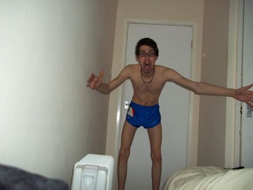 A submission from Marco.Â  He seems to be in a strange mood, but it hasn’t affected his taste in shorts. Viga Shorts
