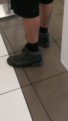 Sneaky pics of some hot lads in trainers and socks that I took