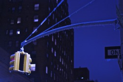 dailyvisual:Icicles left from the storm. New York City 2-2-15