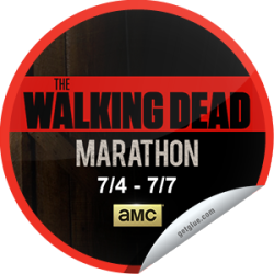      I just unlocked the The Walking Dead Marathon sticker on