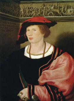 artist-holbein: Portrait of Benedikt von Hertenstein, 1517, Hans