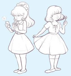kira-97:  Some cute Sapphires in dresses~* 