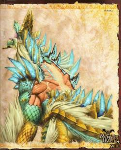 the-wyvern-biologist:The Zinogre uses a highly specialized organ