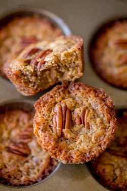 foodffs:  Pecan Pie Muffins with just 6 ingredients are the easiest