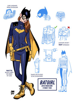 charactermodel:  Design Process of the new Batgirl Costume.via