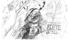 gingerlandcomics:  rough sketch for the Flute Spell titlecard
